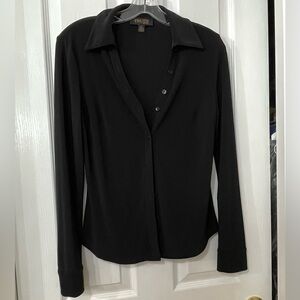 Truth Black Button-Front Long Sleeve Shirt